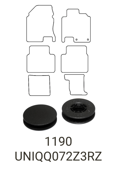 Nissan Qashqai 2007-2013 Tailored Rubber Mats