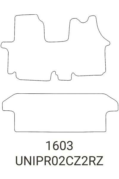 Nissan Primastar Crew Cab 2002-2014 Tailored Rubber Mats