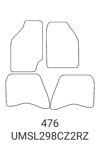 Mitsubishi L200 1996-2006 Tailored Front & Rear Rubber Mats