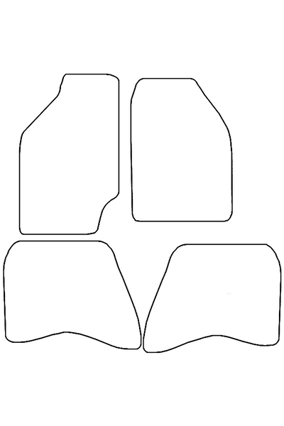 Mitsubishi L200 1996-2006 Tailored Front & Rear Rubber Mats