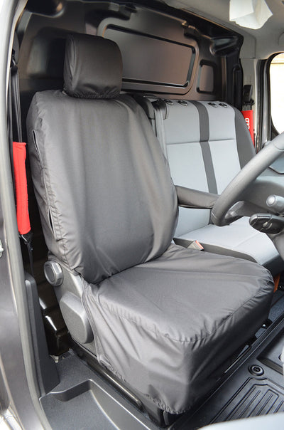 Toyota Proace 2016+ Tailored Waterproof Driver Seat Cover Black Scutes Ltd