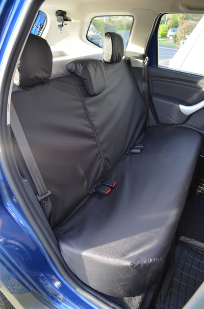 Dacia Duster 2013 - 2018 Tailored Seat Covers Black / Rear Seat Covers Scutes Ltd