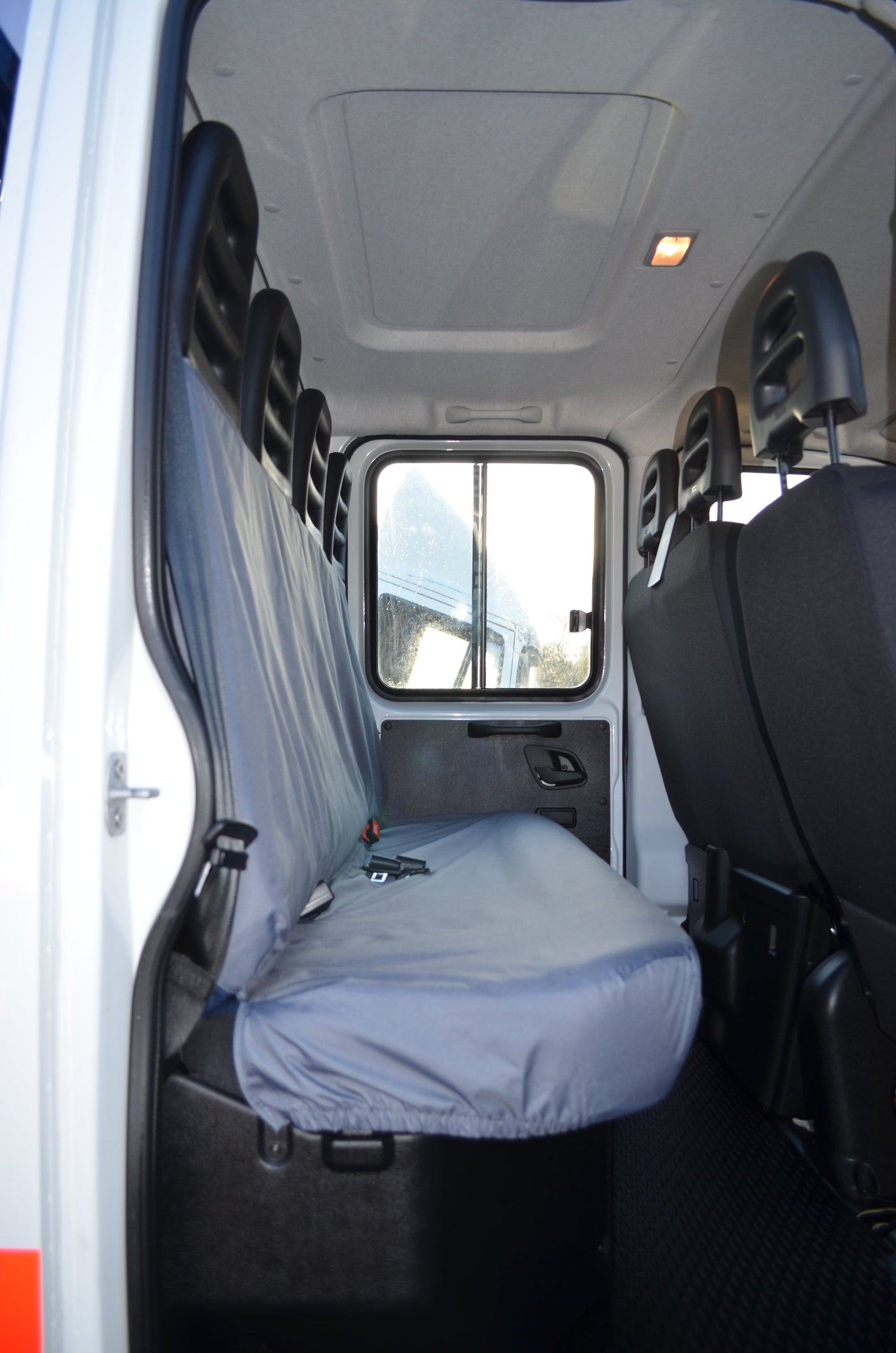 Iveco Daily Van 2014 Onwards Tailored Rear Seat Covers Grey Scutes Ltd