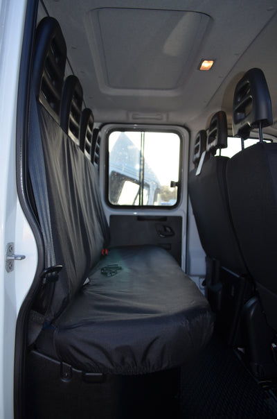 Iveco Daily Van 2014 Onwards Tailored Rear Seat Covers Black Scutes Ltd