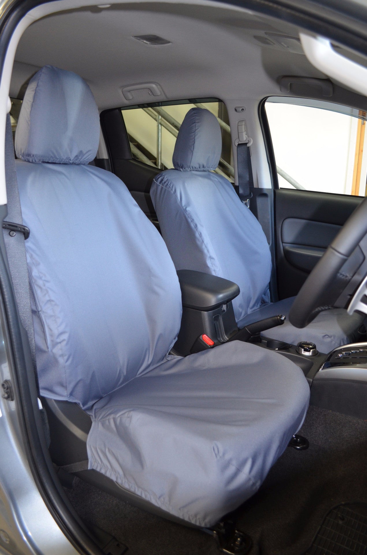 Fiat Fullback 2016 Onwards Tailored Seat Covers Front Seats / Grey Scutes Ltd
