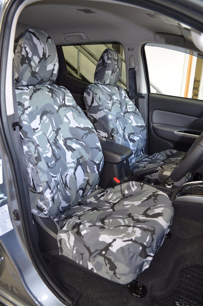 Fiat Fullback 2016 Onwards Tailored Seat Covers Front Seats / Urban Camo Scutes Ltd