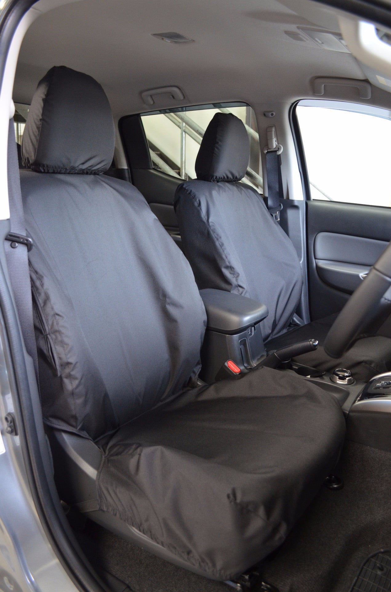 Fiat Fullback 2016 Onwards Tailored Seat Covers Front Seats / Black Scutes Ltd