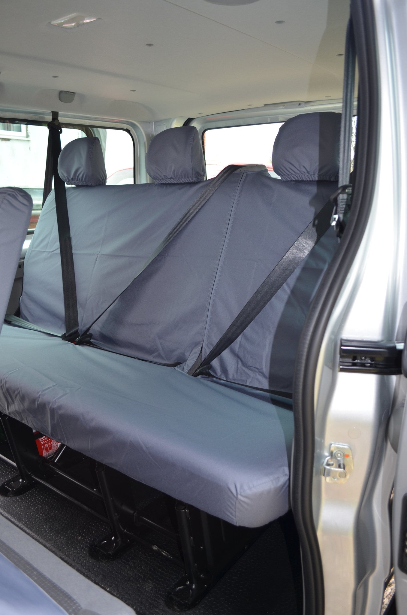 Nissan Primastar Minibus 2002 - 2006 Seat Covers Grey / 3rd Row Bench Scutes Ltd