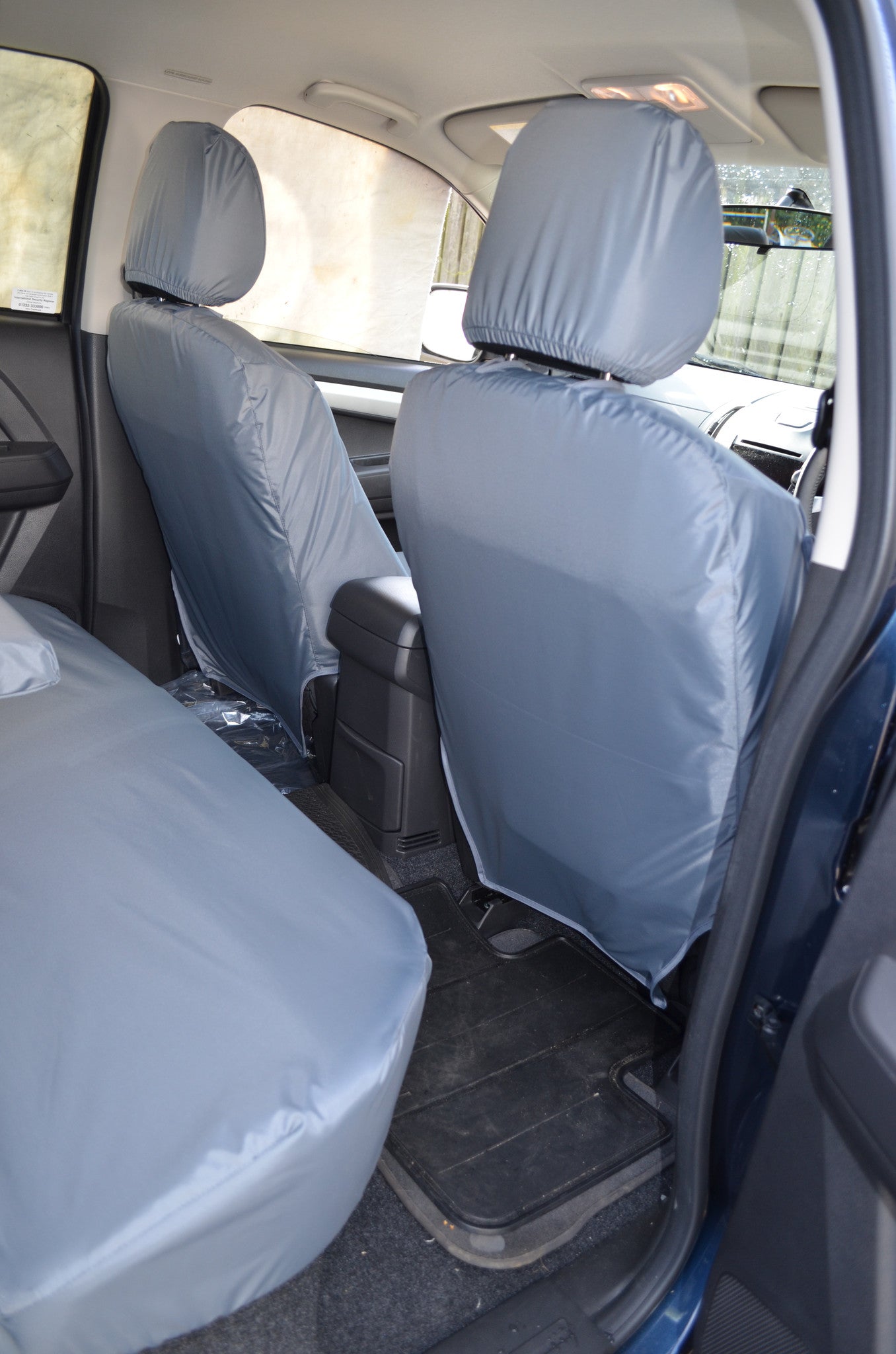 Isuzu D-Max 2012 Onwards Seat Covers Front Pair Seat Cover / Grey Scutes Ltd