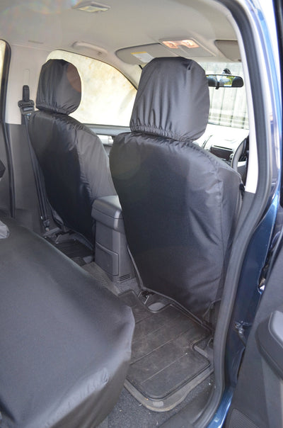 Isuzu D-Max 2012 Onwards Seat Covers Front Pair Seat Cover / Black Scutes Ltd