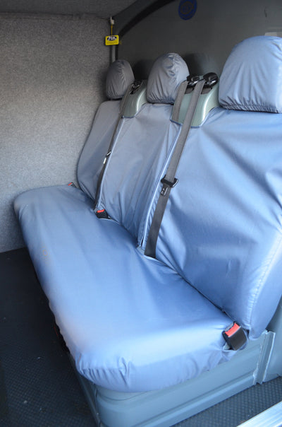 Ford Transit Van 2000 - 2013 Rear Triple Panel Van Seat Covers Grey Scutes Ltd