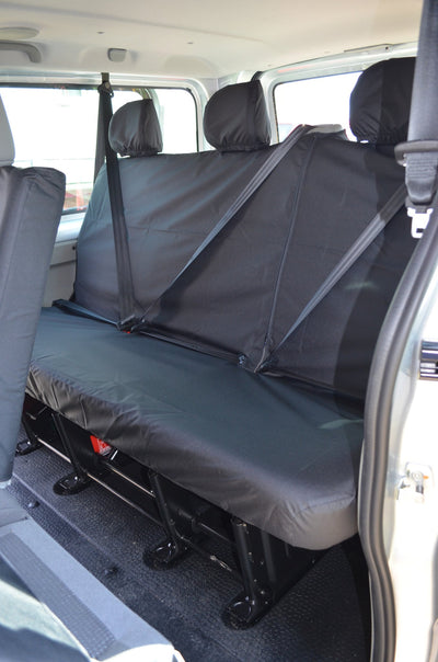Nissan Primastar Minibus 2006 - 2014 Seat Covers Black / 3rd Row Bench Scutes Ltd