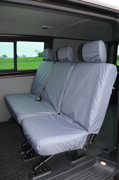 VW Volkswagen Transporter T5 Kombi 2010 - 2015 Rear Seat Covers Single &amp; Double Seats / Grey Scutes Ltd