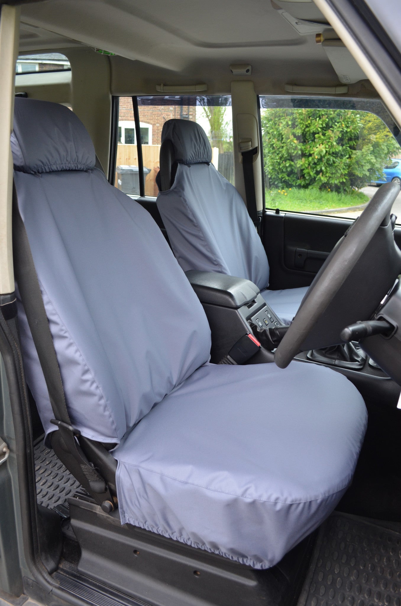 Land Rover Discovery 1998 - 2004 Series 2 Seat Covers Front Pair / Grey Scutes Ltd