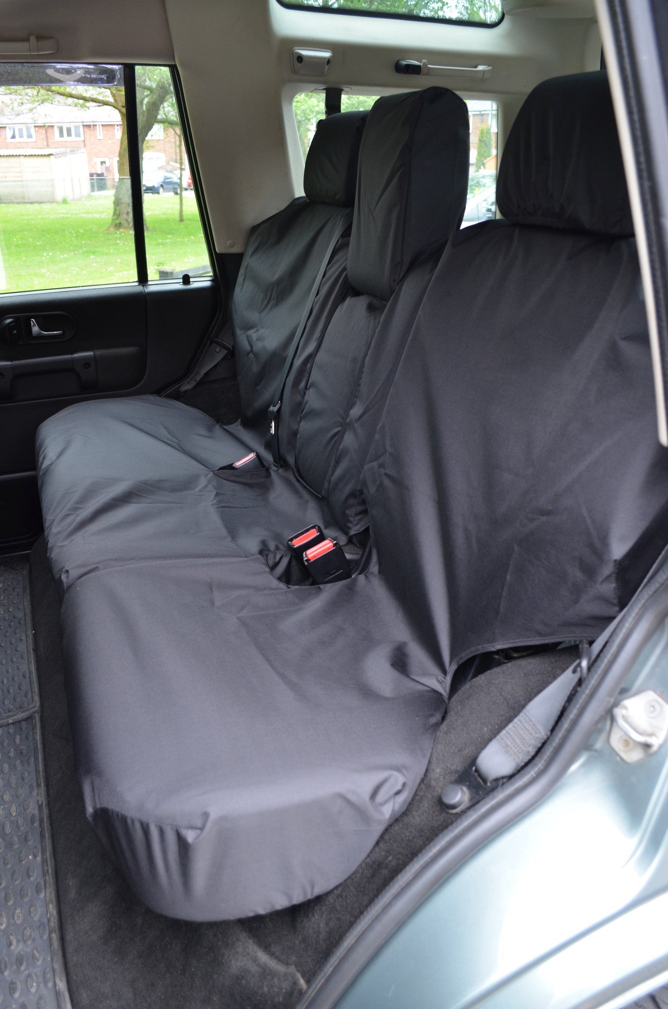 Land Rover Discovery 1998 - 2004 Series 2 Seat Covers Rear 2nd Row / Black Scutes Ltd