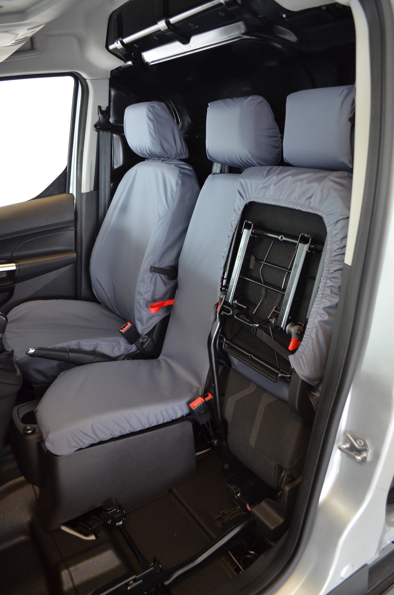 Ford Transit Connect Van 2014 - 2018 3-Seater Front Seat Covers Grey Scutes Ltd