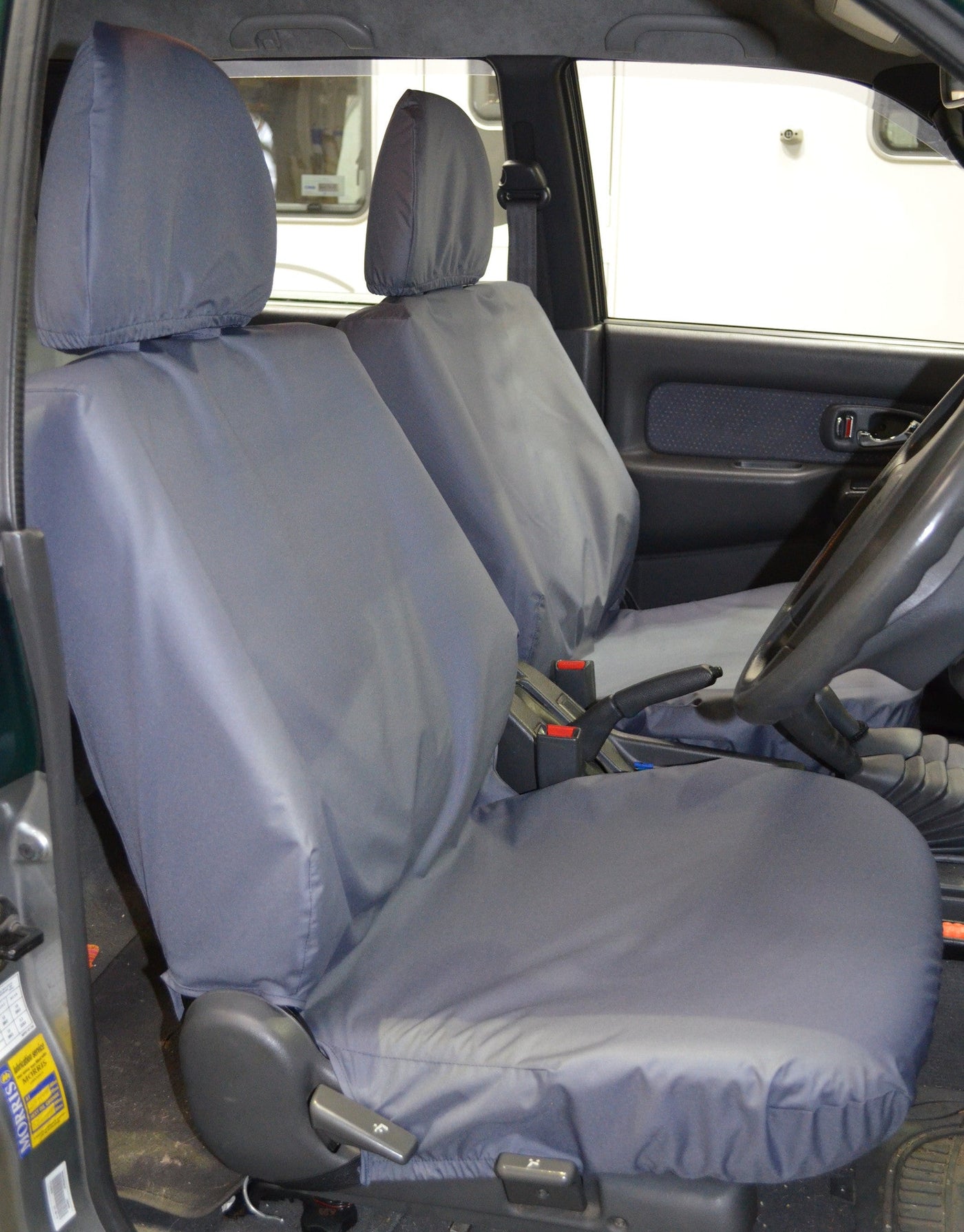 Mitsubishi L200 Double Cab (1998 to 2006) Tailored Seat Covers Front Seats / Grey Scutes Ltd