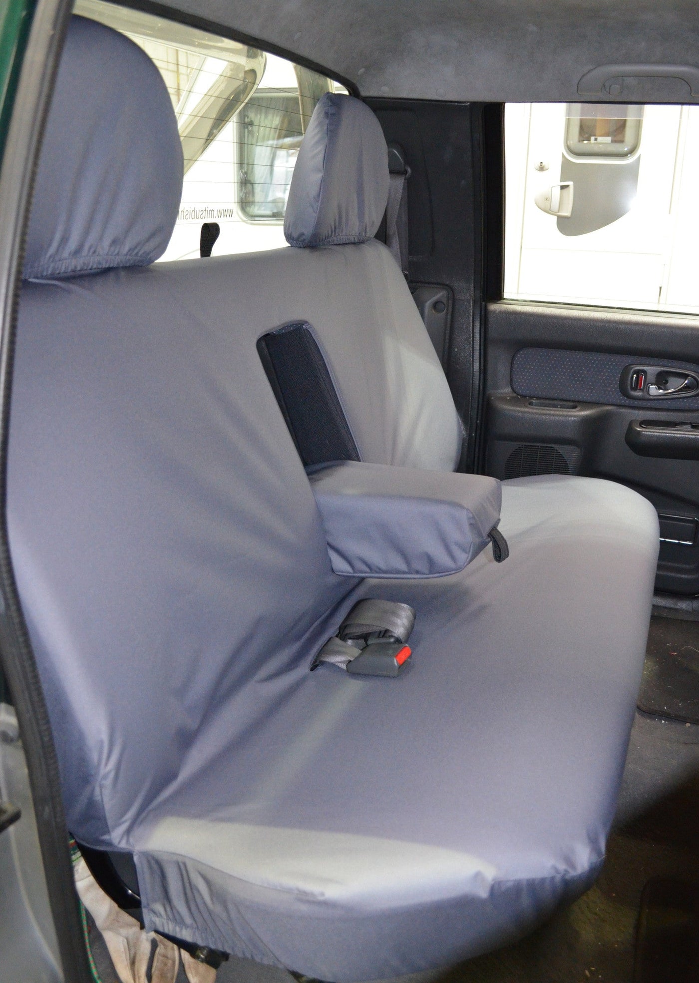 Mitsubishi L200 Double Cab (1998 to 2006) Tailored Seat Covers Rear Seat / Grey Scutes Ltd