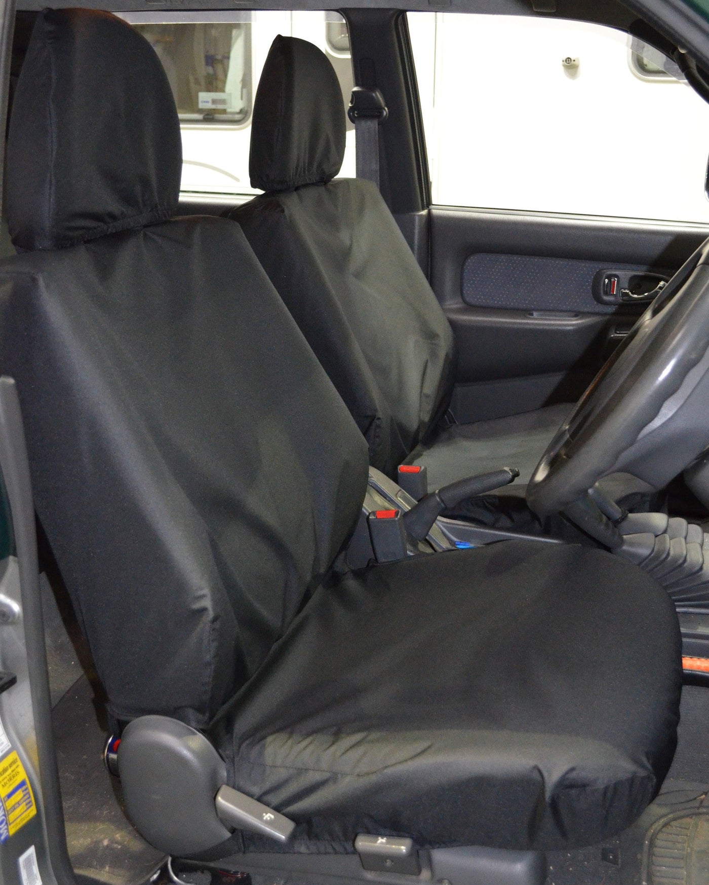 Mitsubishi L200 Double Cab (1998 to 2006) Tailored Seat Covers Front Seats / Black Scutes Ltd