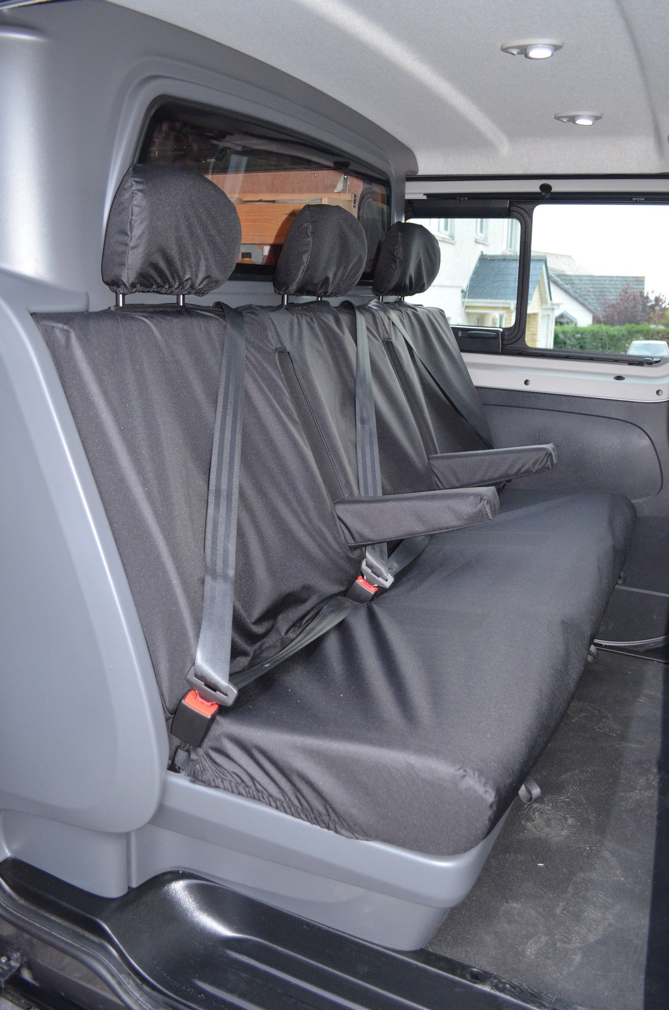 Renault Trafic Sport and Business+ Crew Van 2014+ Tailored Rear Seat Covers  Scutes Ltd