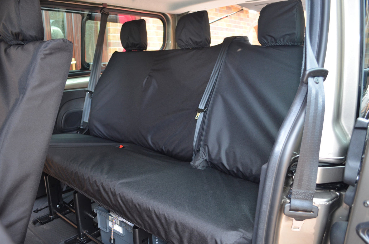 Nissan NV300 2016+ 9-Seater Minibus Seat Covers Black / 3rd Row Rear Scutes Ltd