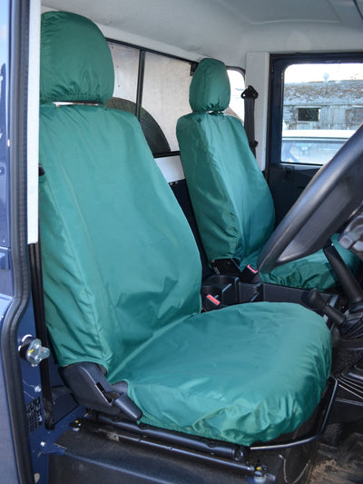 Land Rover Defender 2007 - 2015 Seat Covers Green Scutes Ltd