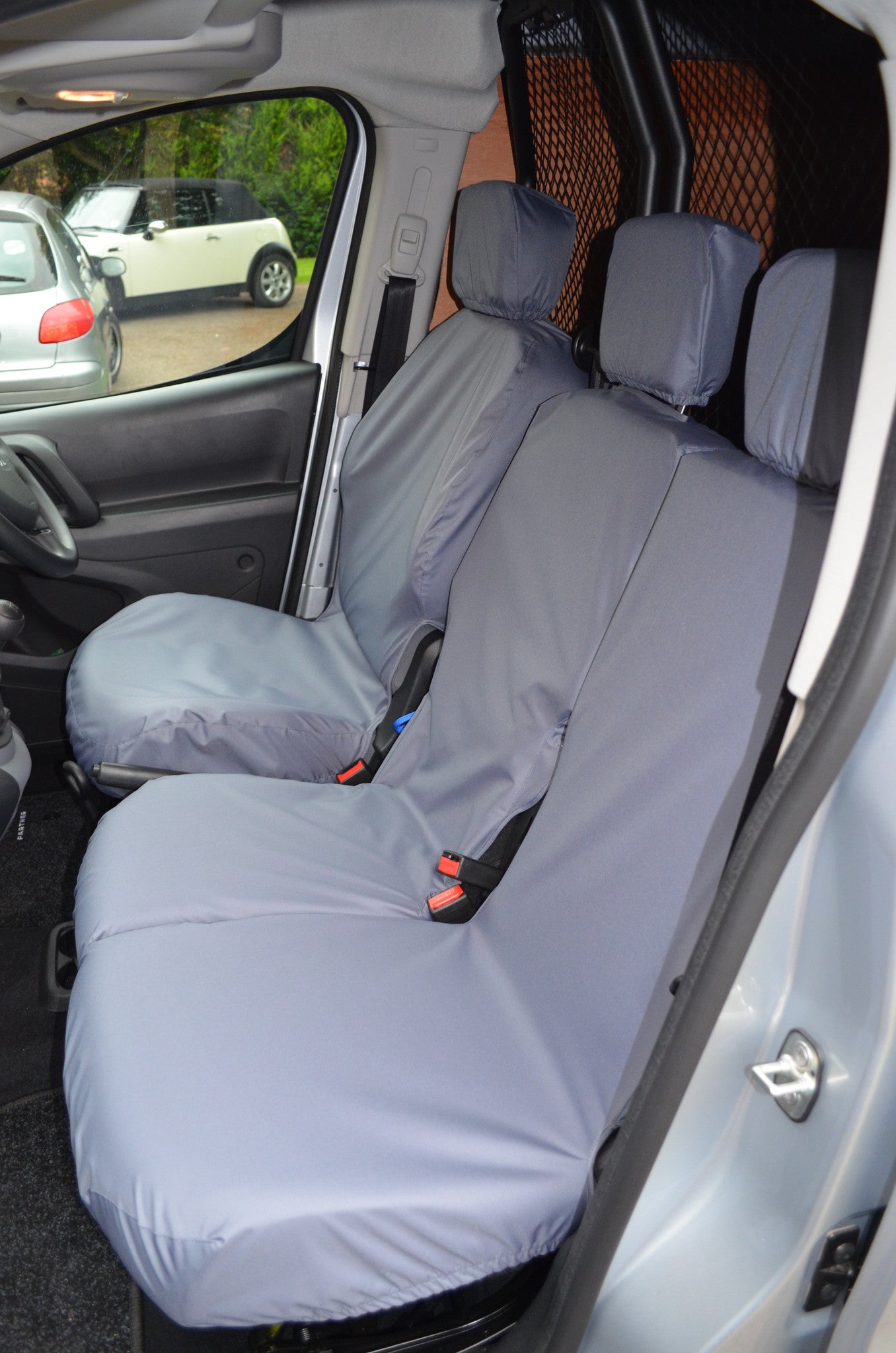 Vauxhall Combo Van 2018+ 3-Seater Front Seat Covers Grey Scutes Ltd