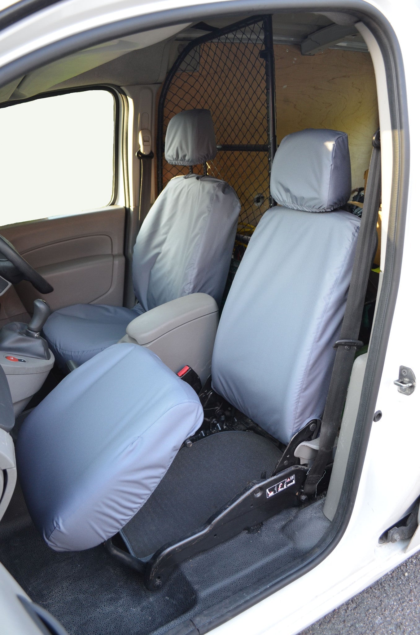 Renault Kangoo Van 2008 Onwards Seat Covers Driver's Seat and Folding Passenger Seat / Grey Scutes Ltd