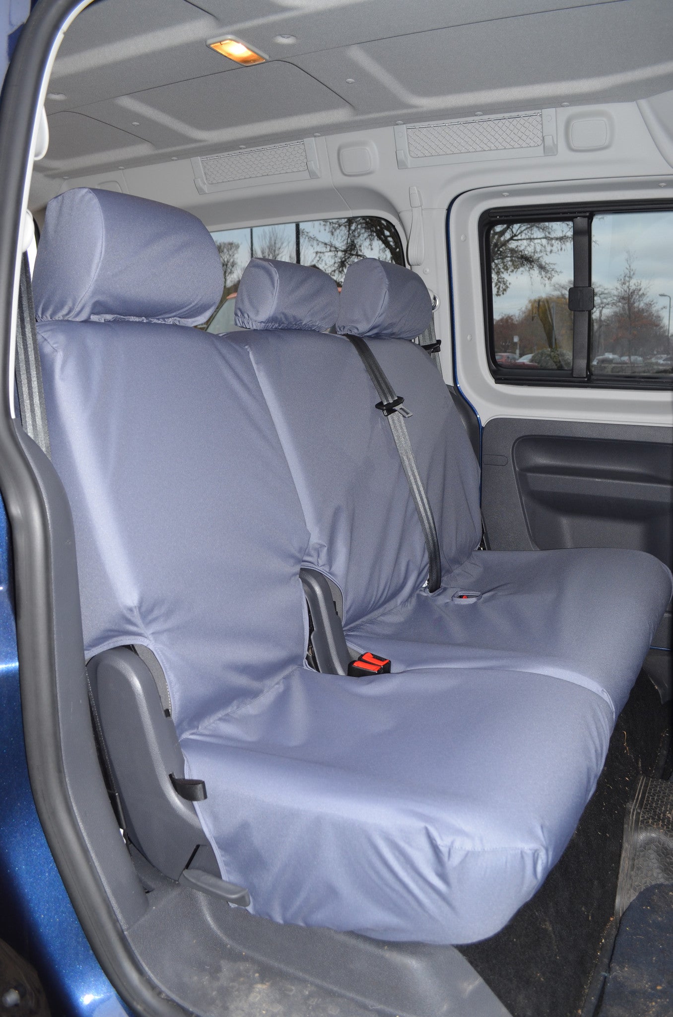 Volkswagen Caddy 2004 Onwards Seat Covers 2nd Row Single &amp; Double Seats / Grey Scutes Ltd