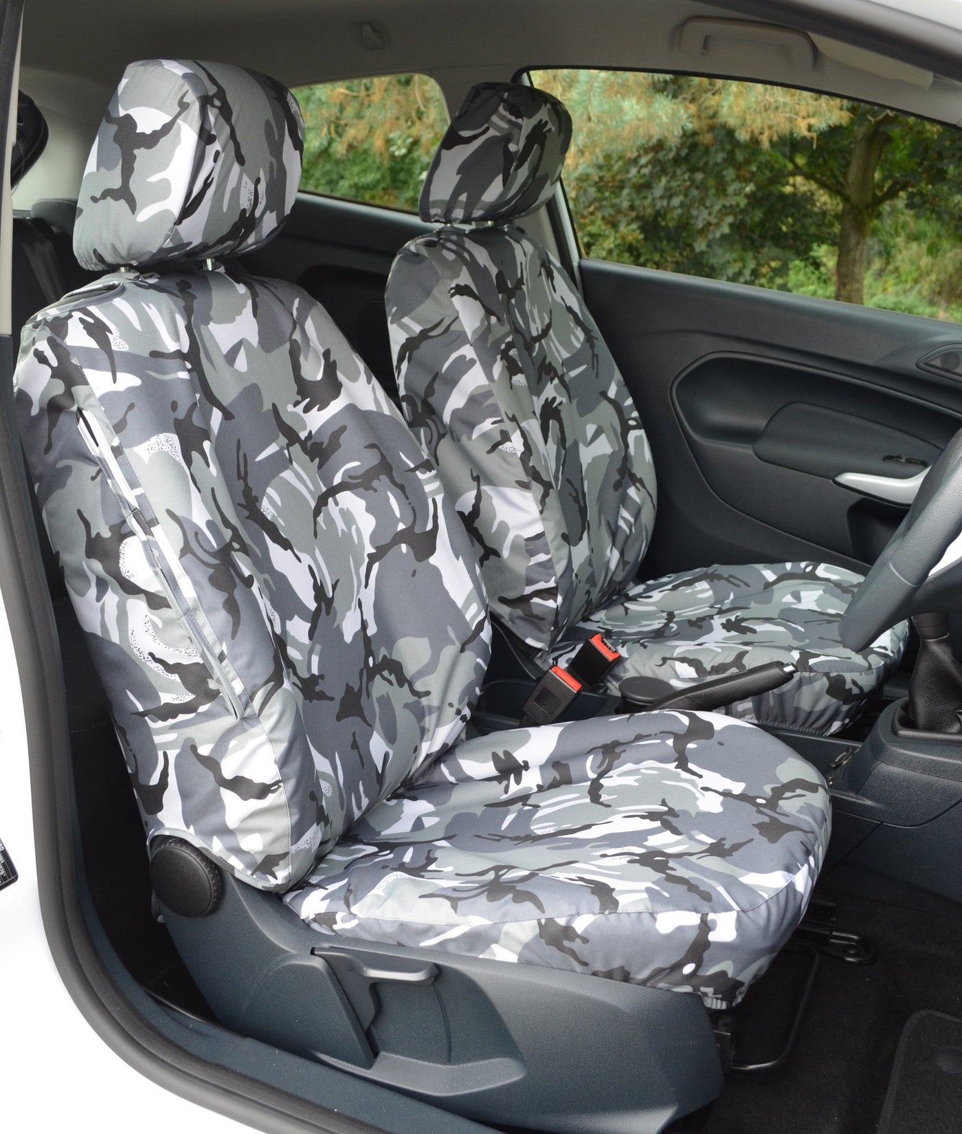 Ford Fiesta Van 2008 - 2018 Tailored Seat Covers Urban Camouflage Scutes Ltd