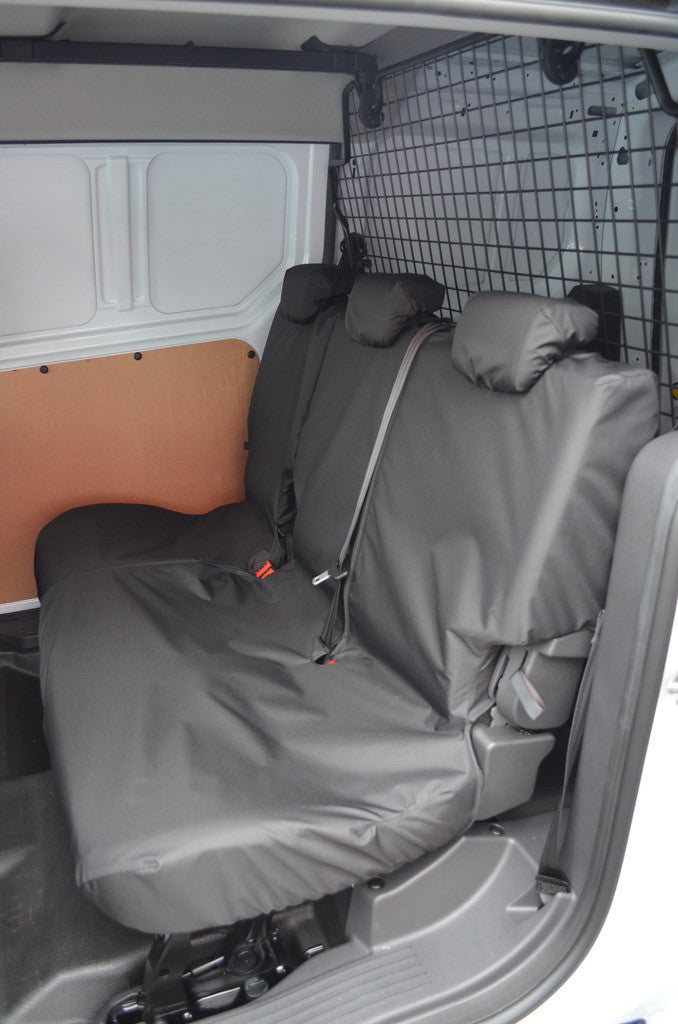 Ford Transit Connect 2018+ Tailored Seat Covers Rear Seats / Black Scutes Ltd
