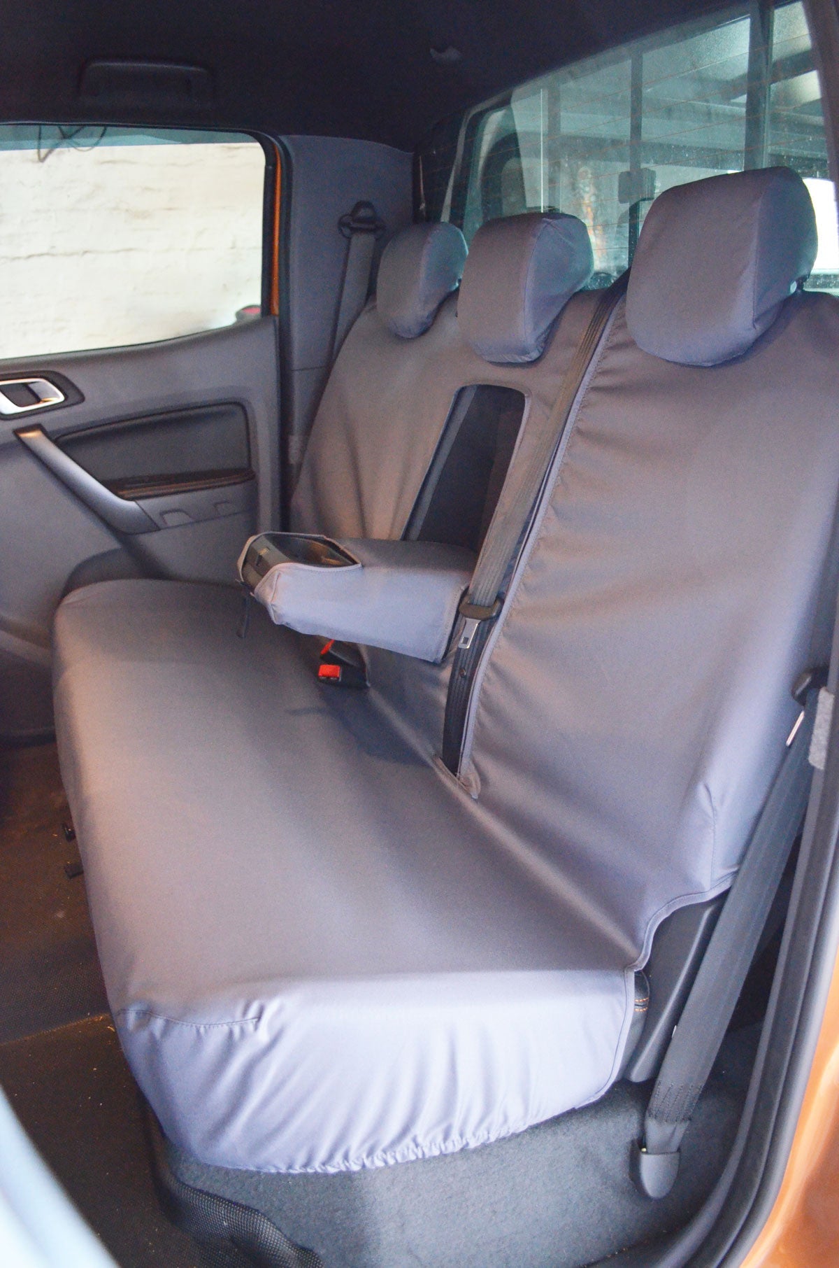 Ford Ranger 2012 Onwards Seat Covers Rear Seat Cover / Grey Scutes Ltd