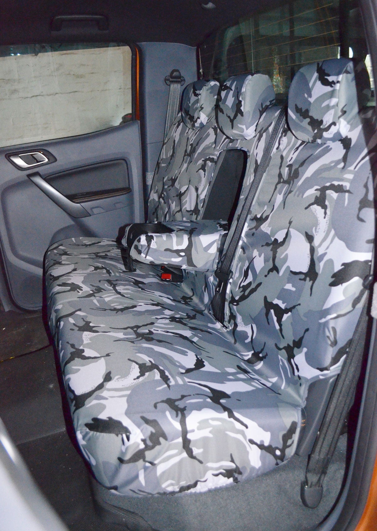 Ford Ranger Wildtrack 2016 Onwards Seat Covers Rear Seat Cover / Urban Camouflage Scutes Ltd