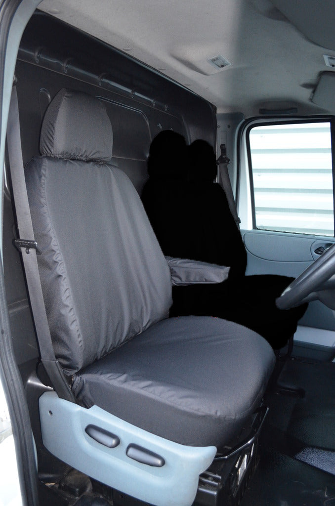 Ford Transit Van 2000 - 2013 Driver's Seat Tailored Seat Cover Black Scutes Ltd