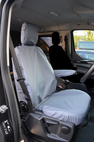 Ford Transit Custom 2013 Onwards Driver's Seat Tailored Seat Cover Grey Scutes Ltd