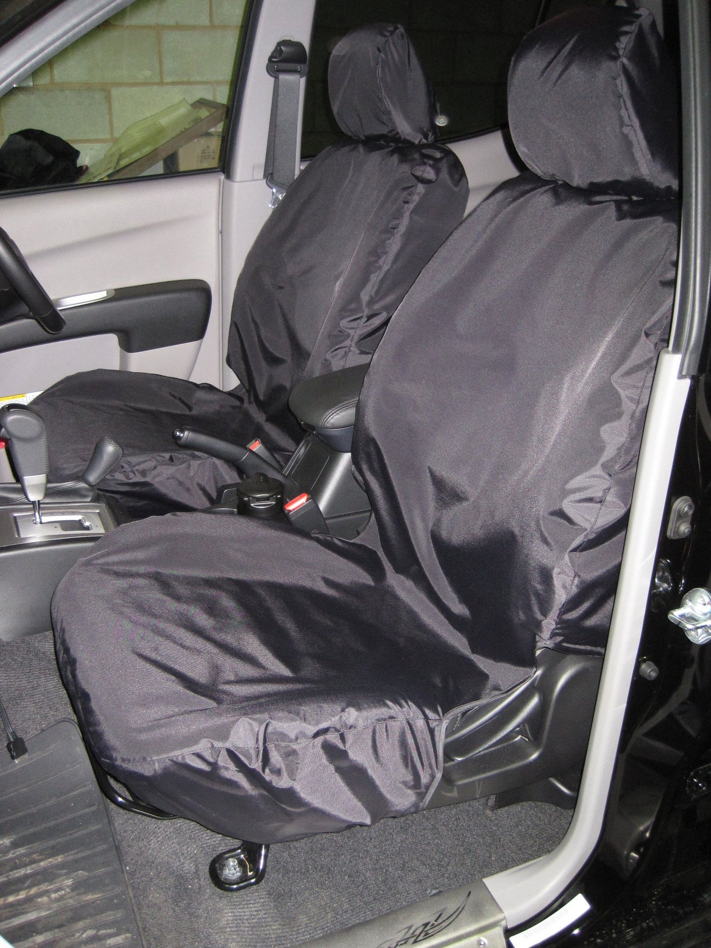 Mitsubishi L200 Double Cab (2006 to 2015) Tailored Seat Covers Front Seats / Black Scutes Ltd