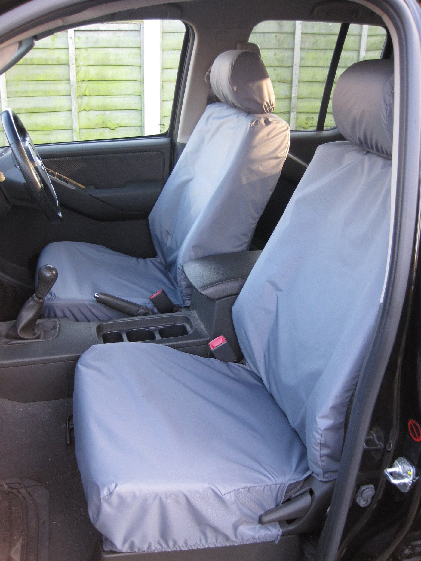 Nissan Navara Double Cab (2005 to 2016) Tailored Seat Covers Front Seats / Grey Scutes Ltd