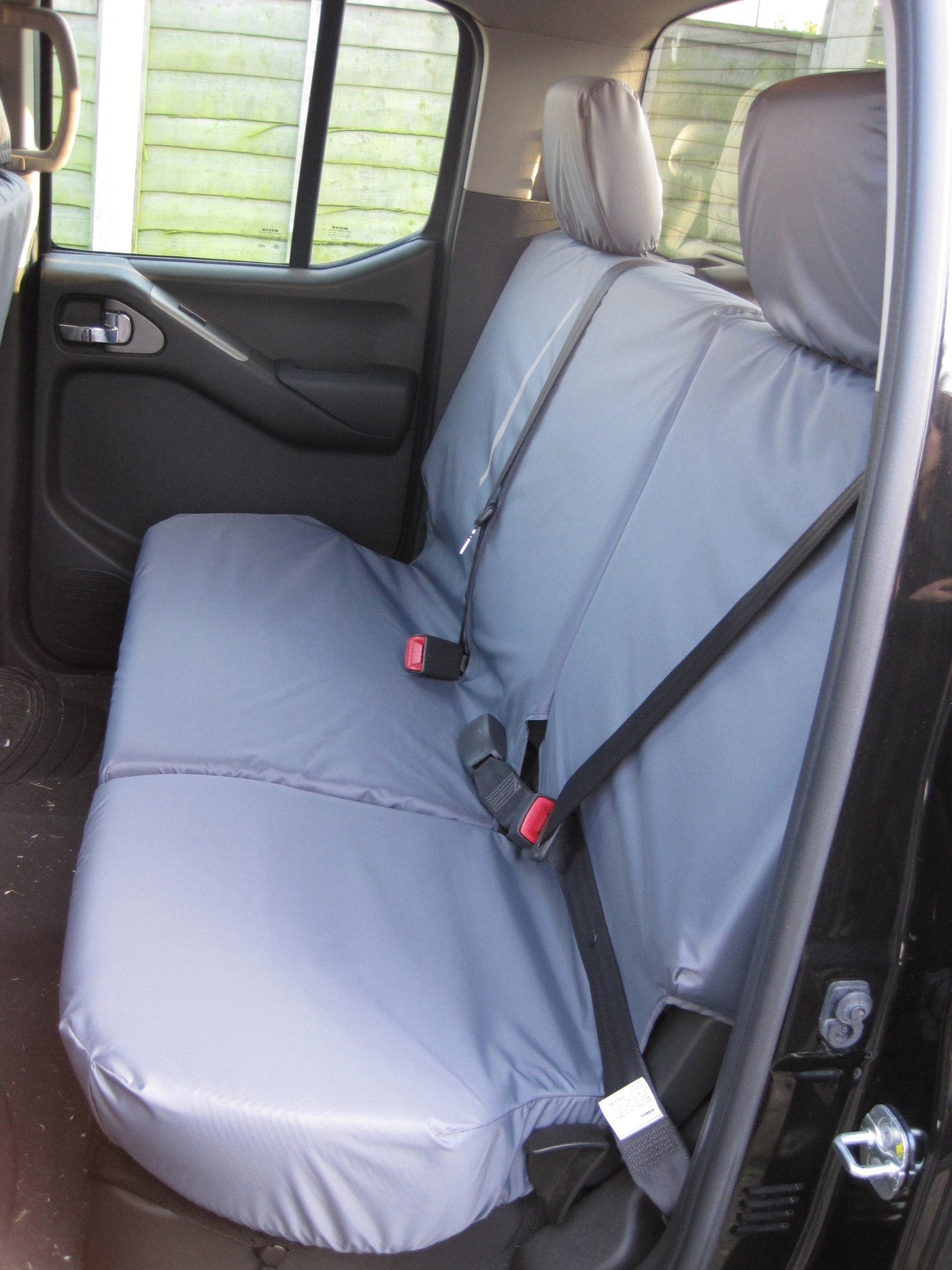 Nissan Navara Double Cab (2005 to 2016) Tailored Seat Covers Rear Seats / Grey Scutes Ltd