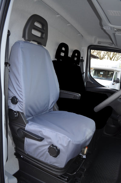 Iveco Daily Van 2014+ Tailored Driver Seat Cover Grey Scutes Ltd