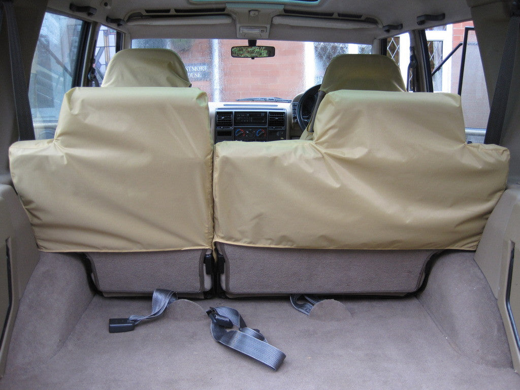 Land Rover Discovery 1989 - 1998 Series 1 Seat Covers Beige / Rear Scutes Ltd