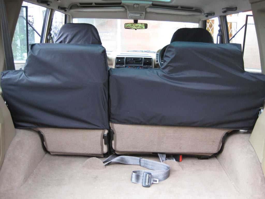 Land Rover Discovery 1989 - 1998 Series 1 Seat Covers Black / Rear Scutes Ltd