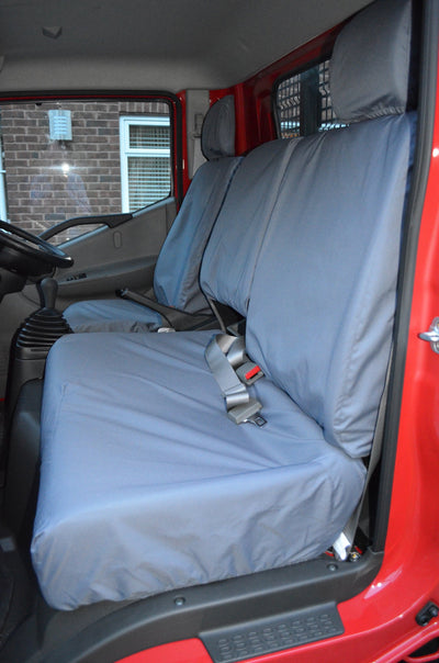 Nissan Cabstar 2007 Onwards Tailored and Waterproof Seat Covers Grey Scutes Ltd