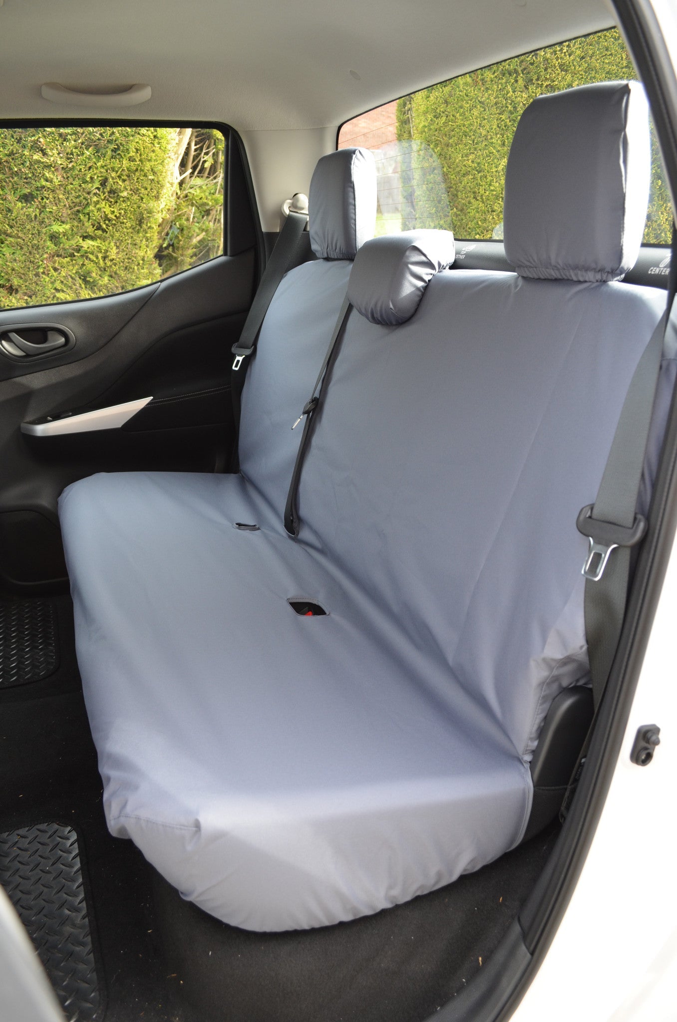 Nissan Navara NP300 Double Cab (2016 Onwards) Tailored Seat Covers Rear Seats / Grey Scutes Ltd