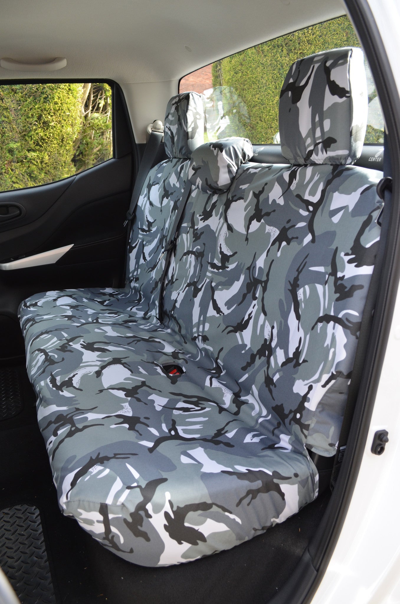 Mercedes-Benz X-Class 2017+ Tailored Waterproof Seat Covers Rear Seats / Urban Camouflage Scutes Ltd