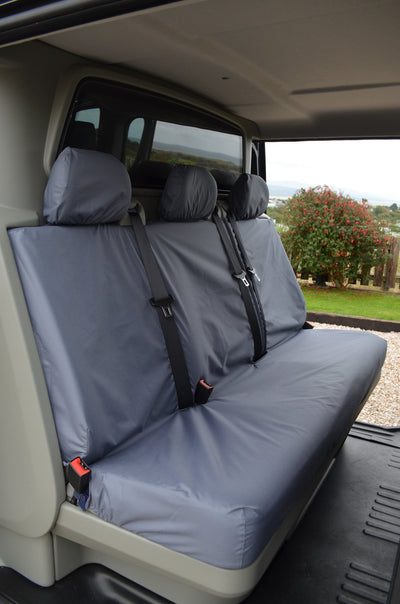 Vauxhall Vivaro Crew Cab 2001 - 2006 Rear Seat Covers Grey Scutes Ltd