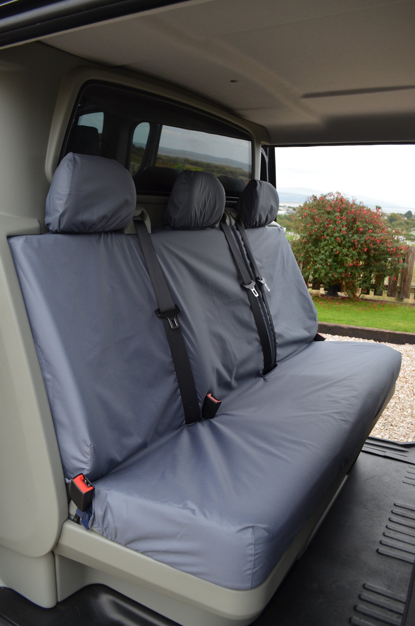 Vauxhall Vivaro Crew Cab 2006 - 2014 Rear Seat Covers Grey Scutes Ltd