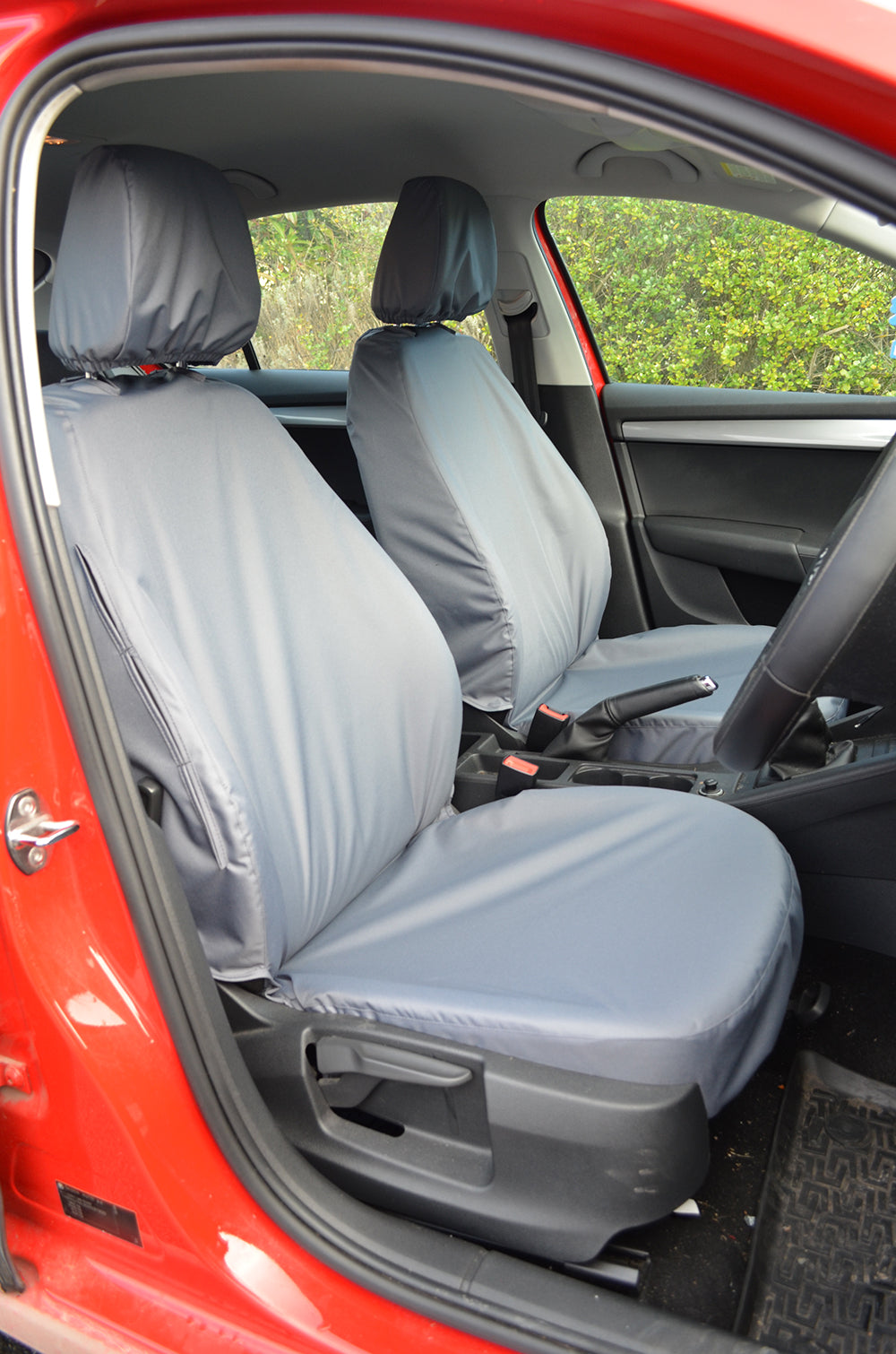 Skoda Octavia 2013+ Tailored Waterproof Front Seat Covers Grey Scutes Ltd