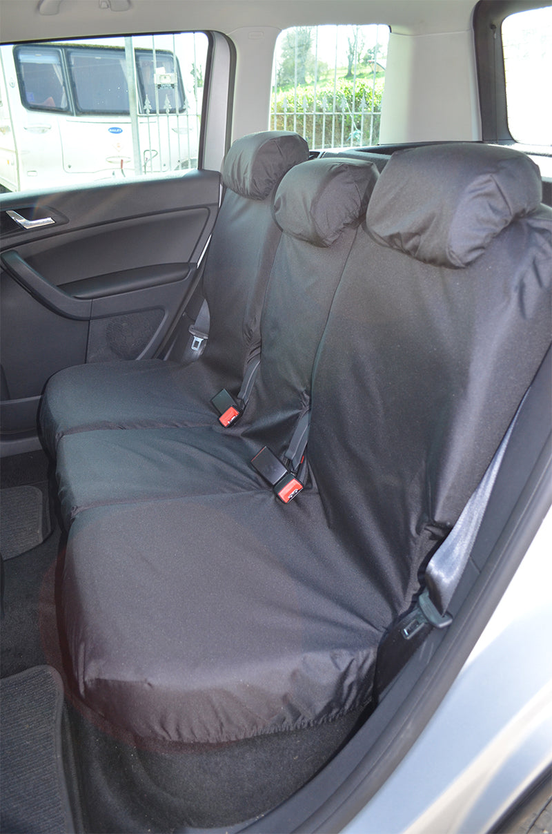 Skoda Yeti 2009+ Tailored and Waterproof Seat Covers Black / Rear 3 Singles Scutes Ltd