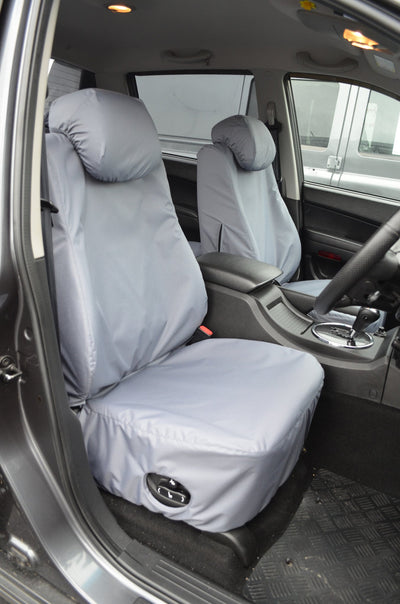 SsangYong Korando Sports/Musso 2012 Onwards Tailored Seat Covers Front / Grey Scutes Ltd