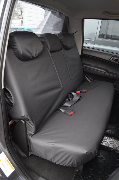 SsangYong Korando Sports/Musso 2012 Onwards Tailored Seat Covers Rear / Black Scutes Ltd